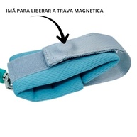 Pulseira de Segurança Infantil com Trava Magnética - Cabo de Aço 1,5m para Liberdade Controlada - imagem 4