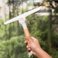 Kit Rodo e Escova Multiuso com Cabo de Bambu - Limpeza Eficiente e Ecológica para Pias, Vidros e Cantos - imagem 3