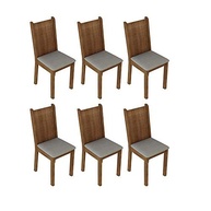 Kit com 4 Cadeiras de Jantar Madesa Rustic/Pérola - Design Ergonômico e Estilo Moderno - imagem 4