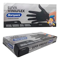 Luva de Vinil Descartável Bompack S/P Preta G - Caixa com 100 Unidades - imagem 4