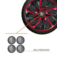 Jogo de Calotas DS4 Red Cup Aro 14 para Peugeot 206, 207, 208, 307, 4008 e Hoggar + Selo Resinado Premium - imagem 3