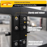 Organizador de Porta-Malas F-150 2024/2025: Divisor de Cama em Alumínio Premium - imagem 4