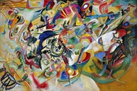 Composição VII de Wassily Kandinsky - Tela Canvas 30x44 - Arte de Museu para Sua Decoração - imagem 1