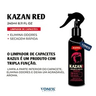 KAZAN RED Limpador de Capacete 240ml - Tripla Função: Limpa, Desodora e Perfuma - imagem 3