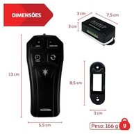 Controle Remoto Capacitivo para Ventilador de Teto e Lâmpada PT-350 – Compatível com Alexa, Instalação Fácil e Timer Automático - imagem 3