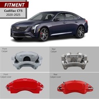 Capas de Pinça de Freio AOOA Vermelhas para Cadillac CT5 2020-2025 - Estilo e Segurança em Alta Performance - imagem 3