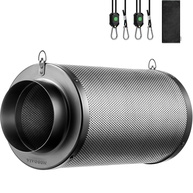 Filtro de Ar de Carbono VIVOSUN 15 cm com Carvão Australiano Premium - Controle Total de Odores para Cultivo Indoor - imagem 1