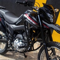 Protetor de Carenagem Bros 160 2025 com Pedaleira - Preto Fosco MA Acessórios - imagem 4