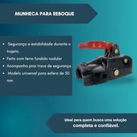 Par de Munhecas para Engate de Reboque: Segurança e Resistência para sua Carreta (2.500kg) - imagem 4