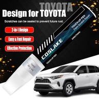 Tinta de Retoque para Carro Toyota - Cor Pérola Wind Chill (089) + 2PS - Kit Reparo de Arranhões com Caneta e Pincel Fino - imagem 3