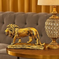 Escultura de Leão Andando - Estatueta de Luxo para Decoração de Casa e Escritório - imagem 5