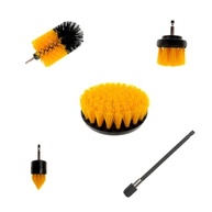 Conjunto de Escovas LXQTAO para Limpeza Profunda de Carros e Casa - Versátil e Durável (Amarelo 5 Peças) - imagem 2