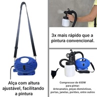 Pistola de Pintura Elétrica 650W Portátil: Acabamento Profissional em Casa! - imagem 5