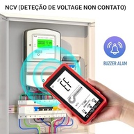 Multímetro Digital Automático de Alta Precisão | NCV Sem Contato | CAT III 600V | Kit Completo Eletricista e Automotivo - imagem 5