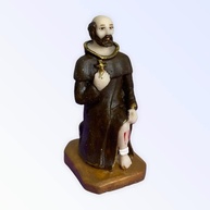 Imagem de São Peregrino em Resina 7 cm - Escultura Católica Detalhada e Resistente - imagem 1