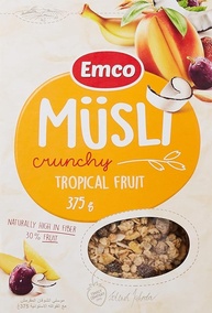 Emco Musli Crunchy Fruit Pieces - Cereal Com Mix de frutas - República Tcheca - imagem 1