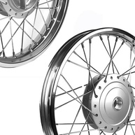 Par de Aros de Roda em Inox para Honda CG Fan, Titan e Start 150/160 (Tambor) - imagem 5