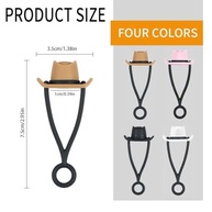 Capas de Palha para Copos com Design de Chapéu de Caubói - Pacote com 4 Unidades | Compatível com Copos de 850g e 1,134g - imagem 4