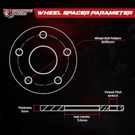 Espaçadores de Roda 5x115 3mm CNC Alumínio 6061-T6 para Dodge Charger/Challenger - imagem 4