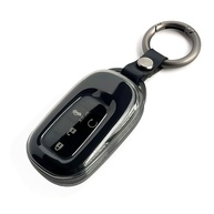 Capa de chaveiro para Honda 2022 2023 2024 2025 Civic Accord HR-V Pilot CR-V, acessórios de proteção de chaveiro de cobertura completa, TPU transparente, durável (preto transparente), Preto - imagem 1