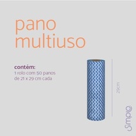 Rolo de Panos Multiuso 50 Peças - Reutilizável, Absorvente e Sem Cheiro - imagem 3
