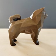 Chow-Chow Decorativo em Bronze - Estátua 3D de 10cm com Detalhes Realistas - imagem 3