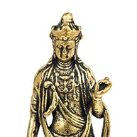 Estátua de Guan Yin em Cobre - Decoração Zen e Meditação - imagem 4