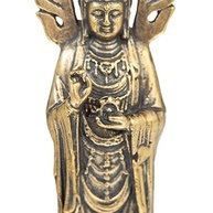 Estátua Guan Yin de Cobre Puro - Escultura Artesanal para Meditação e Decoração Zen - imagem 5