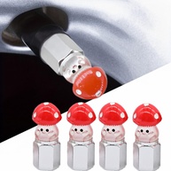 Tampas de Válvula Cogumelo Artesanais: Toque Divertido e Protetor para Seu Carro e Bike! - imagem 1