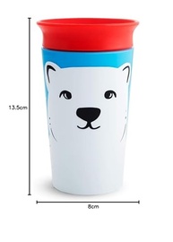 Copo Munchkin 360º Wild Urso Polar Colorido - Antivazamento e Livre de BPA - imagem 3