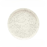 Jogo de Pratos 20cm com Decoração Chuvisco Flat - 2 Pratos de Sobremesa Elegantes para Jantar e Ocasiões Especiais - imagem 1