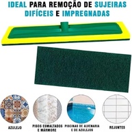 Rodo Abrasivo Refil com Esponja 26 cm - Dupla Face para Limpeza Profunda de Pisos e Azulejos - imagem 5