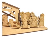 Presépio de Natal em MDF Infantil com Manjedoura - Decoração Educativa e Divertida - imagem 4