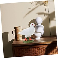 Estatueta de Pomba Realista em Plástico - Decoração de Jardim e Casa com Toque Natural - imagem 3