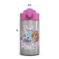 Garrafa de Água Patrulha Canina Skye - Aço Inox 440ml com Canudo e Alça - imagem 4