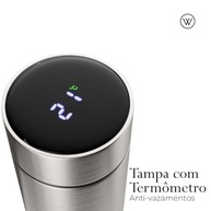 Garrafa Térmica com LED - 500ml Aço Inox Wolff | Controle de Temperatura Inteligente - imagem 5