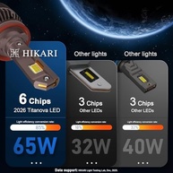 HIKARI WINGS H7: Ilumine a Estrada com 60000LM de Pura Potência LED 6000K - imagem 4