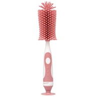 Escova de Limpeza para Mamadeira Buba com Silicone Macio Rosa - Ideal para Higiene Segura e Eficiente - imagem 1