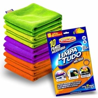 Conjunto com 10 Panos de Microfibra Luxcar - Ultra Absorventes e Versáteis para Limpeza Profissional - imagem 2