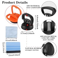 Kit Removedor de Amassados de Carro Profissional com Ventosa e Raspador - imagem 4