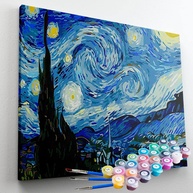 Kit de Pintura Terapêutica Noite Estrelada - Relaxamento e Criatividade com MAUE ART STORE - imagem 1