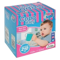 Copo Infantil com Tampa de Silicone Antivazamento - 210ml com Alça Ergonômica Rosa e Branco - imagem 3