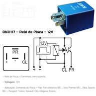 Relé de Comando Pisca DNI 1117 para Fiat, Renault, Peugeot e Citroen - 12V 4 Terminais - imagem 4