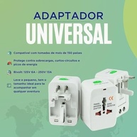 Kit 2 Adaptadores de Tomada Universal Bivolt: Viaje Conectado em +150 Países! - imagem 3