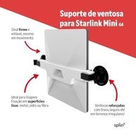 Suporte Veicular Starlink Mini G4 Splin: Conexão Estável com Ventosa de Alta Fixação - imagem 3