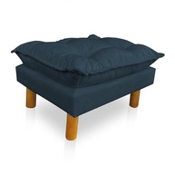 Poltrona de Amamentação com Puff - Conforto e Estilo para Mamães (Azul Marinho) - imagem 3