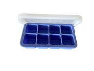 Forma de Silicone para Congelar Papinhas - 8 Cubos com Tampa, Livre de BPA, Ideal para Introdução Alimentar BLW (Lilás) - imagem 3