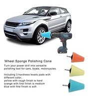 Cone de Polimento de Esponja Cônica para Broca ROS - Kit Profissional para Acabamento Impecável em Carros, Barcos e Motocicletas - imagem 5