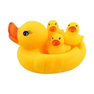 Conjunto de Patinhos de Banho em Vinil 4 Peças - Brinquedo Divertido e Educativo para Bebês - imagem 1