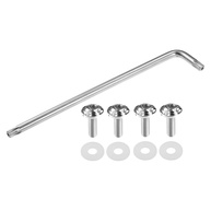 Conjunto de Parafusos Antifurto para Placa de Licença M6 - 4 Unidades + Chave L - imagem 1